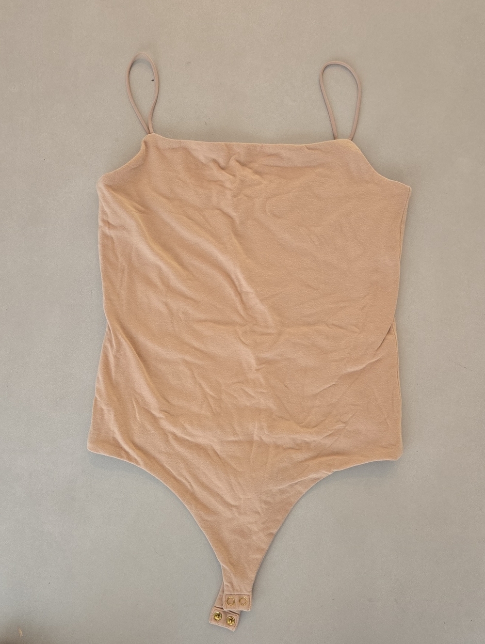 Banana Republic Beige/Tan One-Piece Bodysuit with Slim Straps Size S